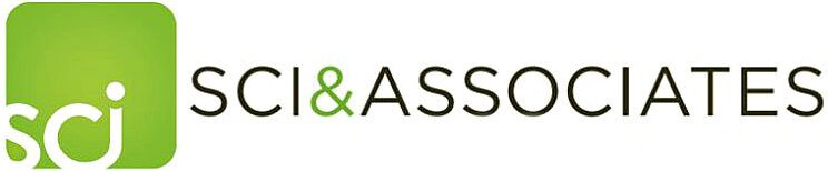 A green and black logo for the firm r & ass.